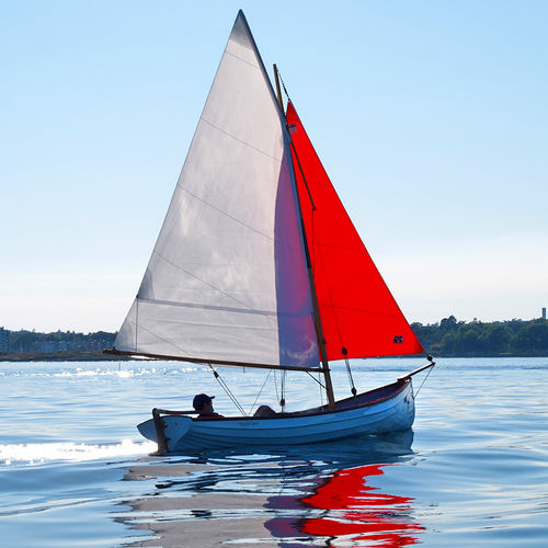 Lancia vela-remi tradizionale - SPIRIT® 17 - Whitehall Rowing & Sail - da spedizione / con poppa aperta / sloop