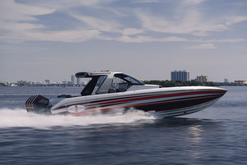 Barca open fuoribordo - 41' NIGHTHAWK - Cigarette Racing Team - quadrimotore / con console centrale / sportiva