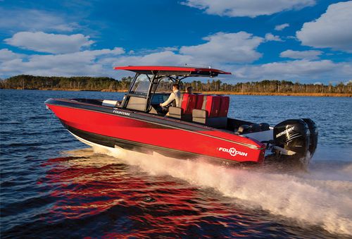 Barca open fuoribordo - 34SC  - Fountain Powerboats - bimotore / con console centrale / da pesca sportiva