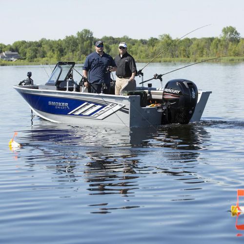 Bay boat fuoribordo - Ultima 182 - Smoker Craft - con dual console / da pesca sportiva / max. 8 persone