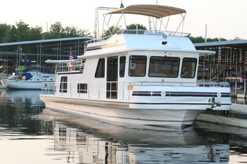 Barca a motore house-boat entrobordo - 47' Classic - Gibson Boats - fluviale