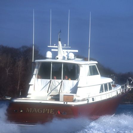 Motor-yacht da crociera - MAGPIE - Lyman Morse - con cabina di pilotaggio / con 1 cabina