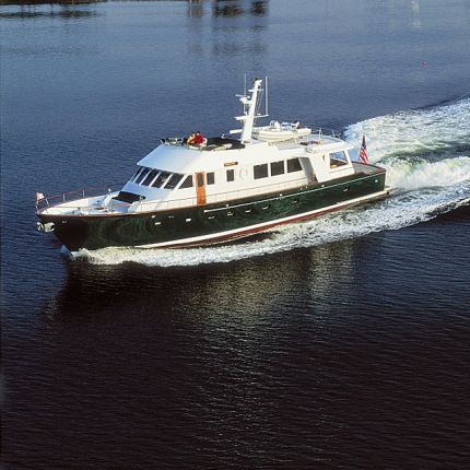 Motor-yacht da crociera - TUMBLEHOME - Lyman Morse - con fly / open / con 2 cabine