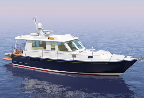 Cabinato entrobordo - MONHEGAN 42 EXTENDED - Lyman Morse - hard-top / con cabina di pilotaggio / semi-custom