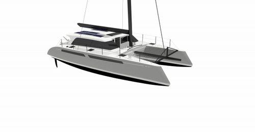 Catamarano - LM 48 Cat - Lyman Morse - da regata e crociera / con 1 cabina / con cockpit chiuso