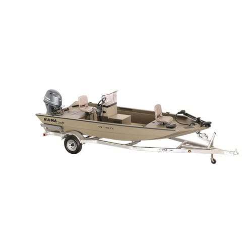 Jon boat fuoribordo - MV1756 AW CC - Alumacraft - con console centrale / da pesca sportiva / in alluminio