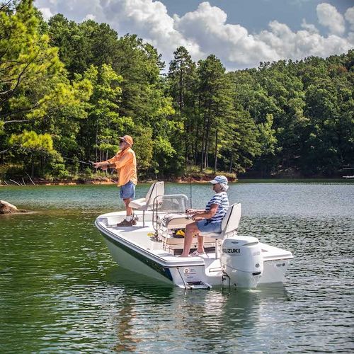 Bay boat fuoribordo - 192 JLS - Carolina Skiff - con console centrale / open / da pesca sportiva