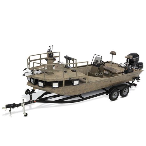 Jon boat fuoribordo - GRIZZLY® 2072 CC Sportsman Kicker - Fisher - con console centrale / open / da pesca sportiva