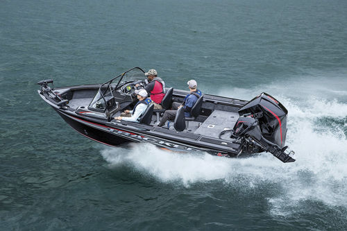 Bass boat fuoribordo - TARGA™ V-18 WT - Fisher - con dual console / open / da pesca sportiva