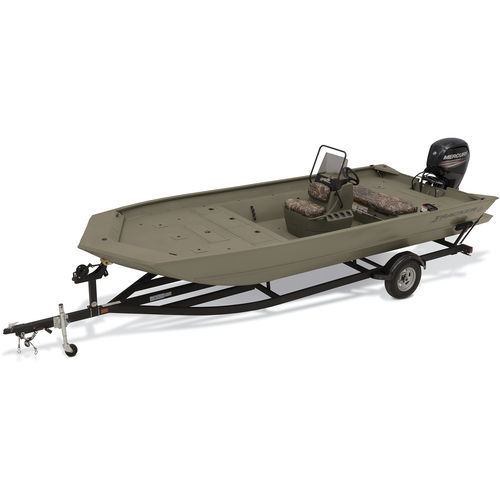 Jon boat fuoribordo - GRIZZLY® 2072 CC - Fisher - con console centrale / open / da caccia