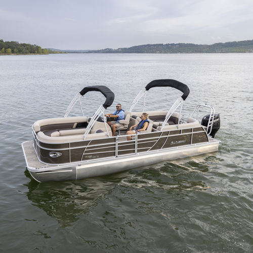 Pontoon boat multiscafo - Island Breeze 23C Swing Back - Landau Boats - fuoribordo / tri-tube / open