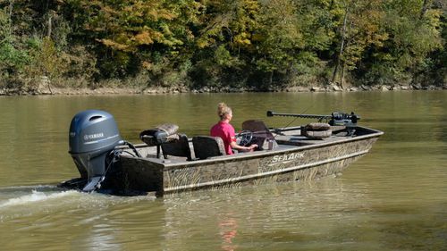 Jon boat fuoribordo - RXJT 872 - SeaArk Boats - open / con console laterale / da pesca sportiva