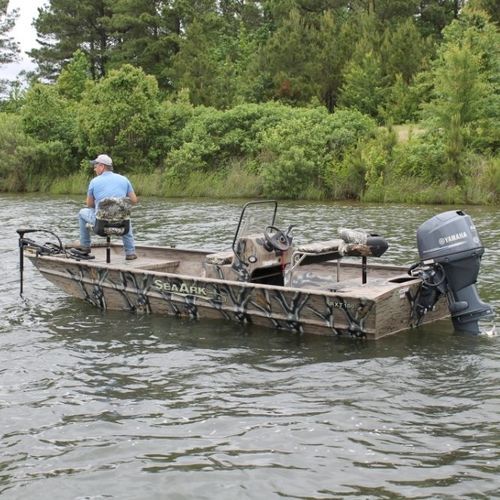 Jon boat fuoribordo - RXT 180 - SeaArk Boats - open / con console laterale / da pesca