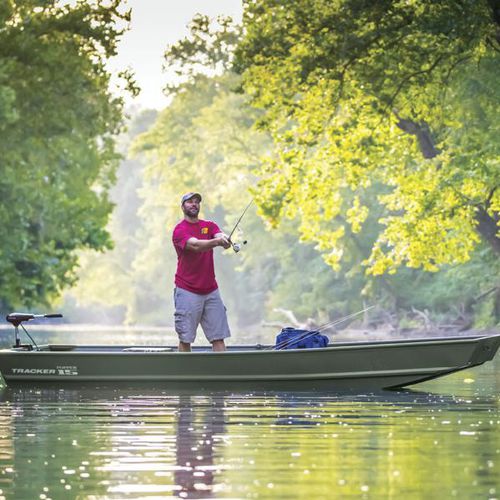 Jon boat fuoribordo - TOPPER 1542 - Tracker - da pesca sportiva / in alluminio / max. 3 persone