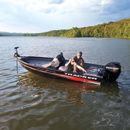 Bay boat fuoribordo - Super Guide™ V-16 SC - Tracker - con console laterale / da pesca sportiva / in alluminio