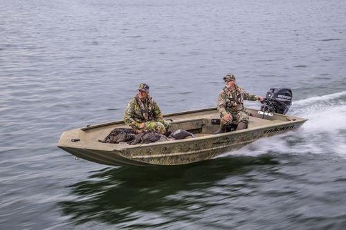 Jon boat fuoribordo - GRIZZLY® 1654 T Sportsman - Tracker - da pesca sportiva / in alluminio / max. 4 persone