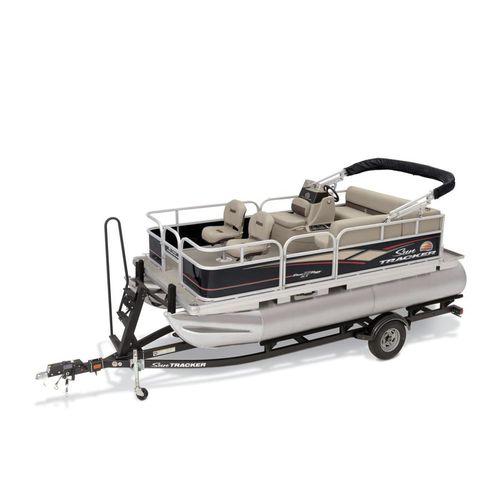 Pontoon boat fuoribordo - BASS BUGGY® 16 DLX ET - Sun Tracker - elettrico / da pesca sportiva / max. 7 persone