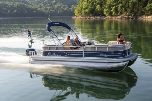 Pontoon boat fuoribordo - PARTY BARGE® 22 RF XP3 - Sun Tracker - tri-tube / da wakeboard / da sci nautico