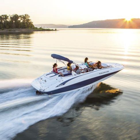 Deck boat entrobordo - 215 Xi - Tahoe - da wakeboard / da sci nautico / max. 12 persone