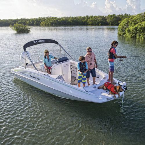 Deck boat fuoribordo - 2150 CC - Tahoe - da wakeboard / da sci nautico / max. 10 persone