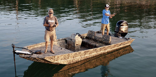 Jon boat fuoribordo - 1862 SC - Triton Boats - con console laterale / da pesca sportiva / in alluminio
