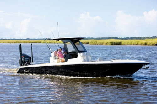 Bay boat con scafo planante - 281 XSS - Scout Boats - con fly / per la pesca / ad alta prestazione