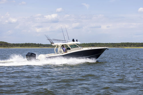 Cabinato fuoribordo - 400 LXF - Scout Boats - bimotore / open / con console centrale
