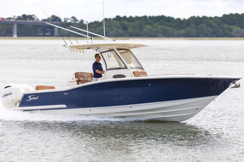 Barca open fuoribordo - 277 LXF - Scout Boats - bimotore / con console centrale / da pesca sportiva