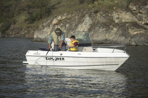 Barca open fuoribordo - 492 CC - Campion - con console centrale / da pesca sportiva / max. 5 persone