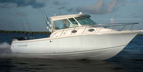 Bay boat fuoribordo - 320 EXP WAC - Sailfish - bimotore / hard-top / da pesca sportiva