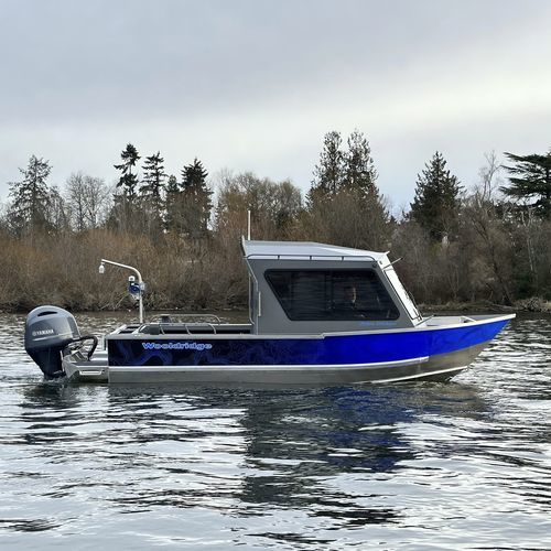 Barca da pesca e diporto fuoribordo - PYBUS OFFSHORE 21' - Wooldridge - con cabina di pilotaggio / in alluminio