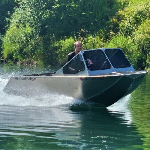 Runabout entrobordo - RIVER RAT - Wooldridge - con dual console / open / da pesca sportiva