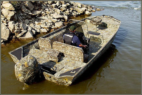 Jon boat fuoribordo - 2072LDSV - War Eagle - con console centrale / da pesca sportiva