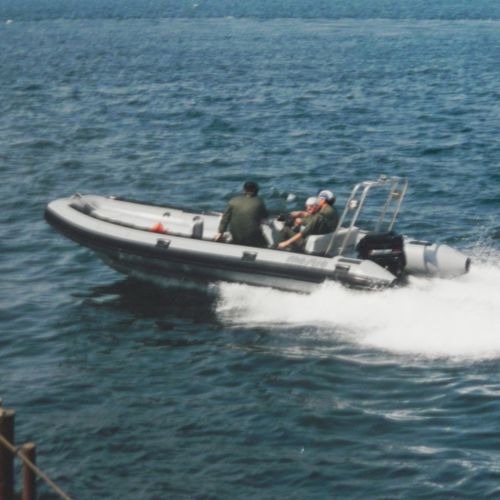 Gommone fuoribordo - TOP GUN 964 - Mostro - bimotore / semirigido / con console centrale