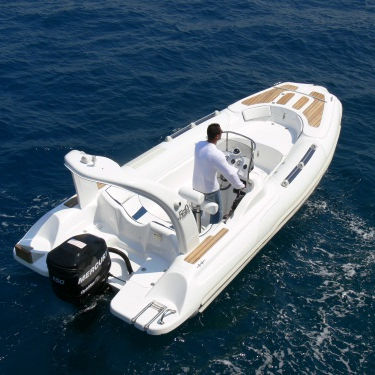 Gommone fuoribordo - 550 FAMILY - Mostro - semirigido / con console laterale / max. 8 persone