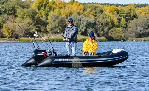 Gommone fuoribordo - S370N - GRAND Inflatable Boats - semirigido / open / con console jockey