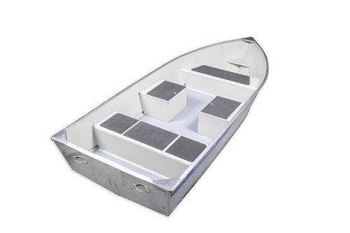 Jon boat fuoribordo - 400 FISH AR - MARINE - open / da pesca / in alluminio
