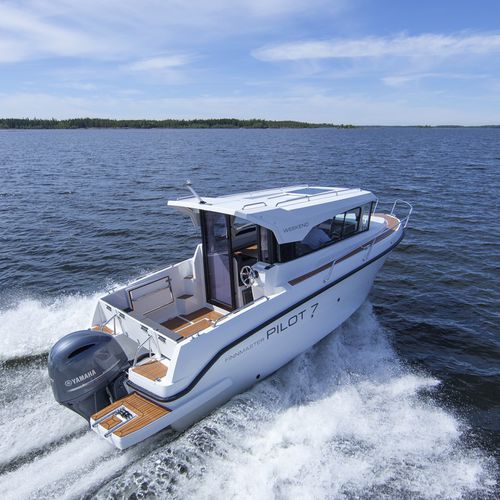 Walkaround fuoribordo - PILOT 7 W - Finnmaster Boats Oy - con cabina di pilotaggio / da pesca sportiva / in alluminio