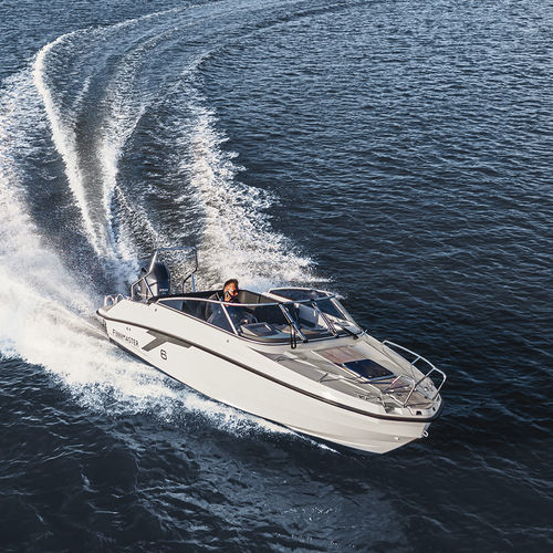 Day cruiser fuoribordo - T6 - Finnmaster Boats Oy - open / con dual console / in alluminio