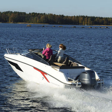 Cabin-cruiser fuoribordo - T7 - Finnmaster Boats Oy - open / con dual console / in alluminio
