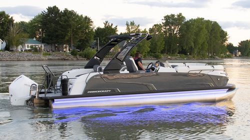 Pontoon boat fuoribordo - VOGUE® 25 XT - Bateaux Princecraft - tri-tube / open / con console laterale