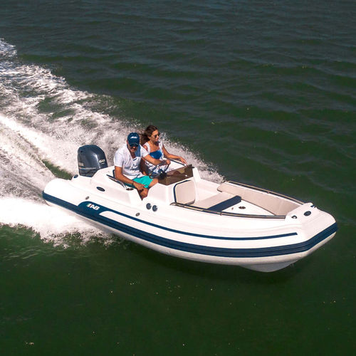 Gommone fuoribordo - 14 DLX - AB Inflatables - semirigido / open / con console laterale