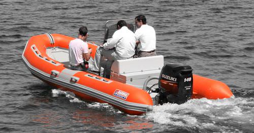 Barca professionale barca di supporto per immersioni - ONS-550 - Narwhal - barca da pesca professionale / fuoribordo / gommone semirigido