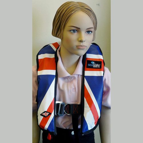 Giubbotto di salvataggio gonfiabile - Union Jack - Seasafe Systems Ltd - 150 N / da bambino / arancione