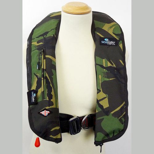Giubbotto di salvataggio gonfiabile - I-Zip – Green Camo - Seasafe Systems Ltd - 170 N / ISO12402-3 / ISO12401