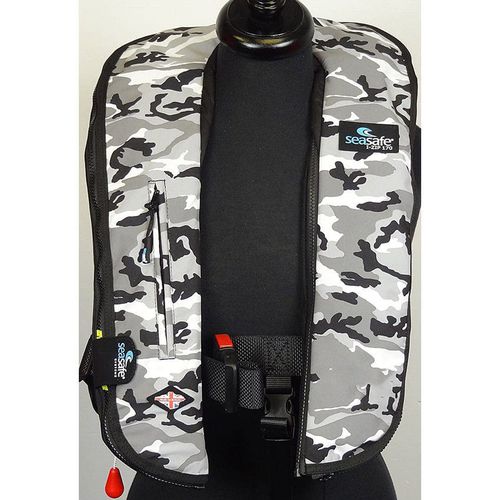 Giubbotto di salvataggio gonfiabile - I-Zip – Grey Camo - Seasafe Systems Ltd - 170 N / ISO12402-3 / ISO12401