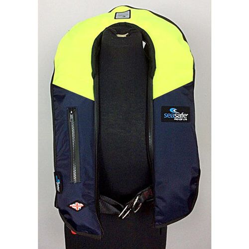 Giubbotto di salvataggio gonfiabile - I-Zip – Navy & Yellow - Seasafe Systems Ltd - 170 N / ISO12402-3 / ISO12401