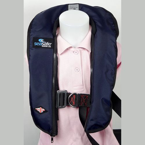 Giubbotto di salvataggio gonfiabile - Navy - Seasafe Systems Ltd - 150 N / ISO12402-3 / ISO12401