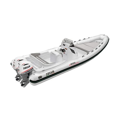 Gommone fuoribordo - D.800  - Selva Marine - Ribs - bimotore / semirigido / con console centrale