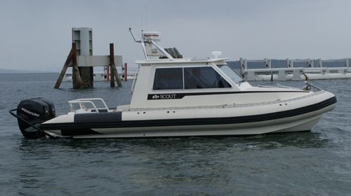 Barca professionale pilotina - T240XL CABIN - Titan - fuoribordo / gommone semirigido